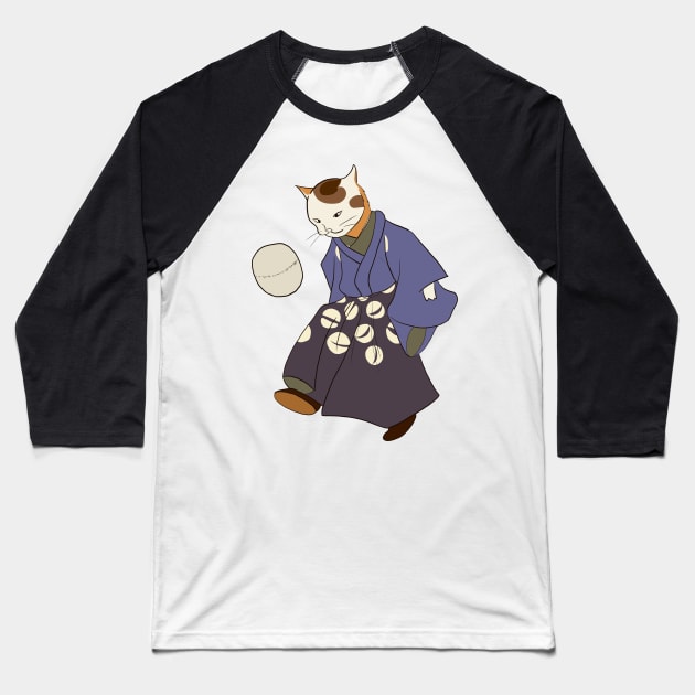 Kuniyoshi's 'Fashionable Cat Juggler with a Ball' Baseball T-Shirt by smithandco